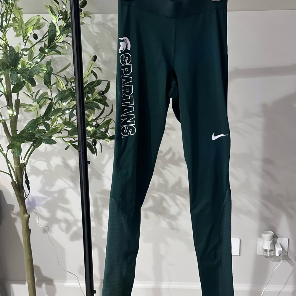 Nike Dark Green Spartans Women's Leggings